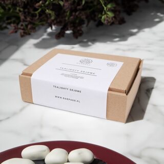 Opakowanie z podgrzewaczami sojowymi i zapachu palo santo.